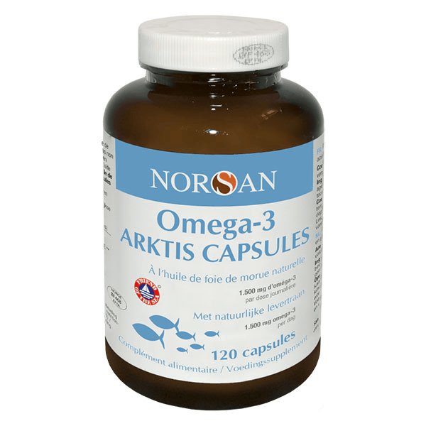 Omega-3 Arktis 1500mg Huile de Foie de Morue 120 capsules 2