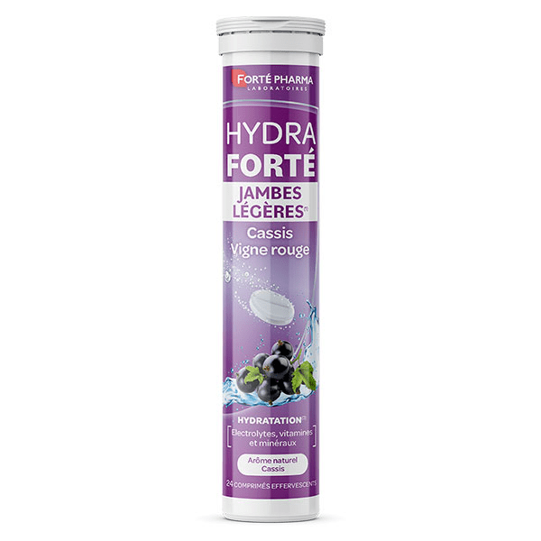 HydraForté Jambes légères Electrolytes Vigne rouge 24 comprimés 3