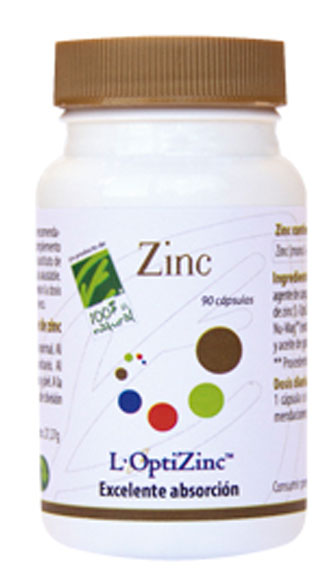 100% Natural Zinc 90 Cápsulas