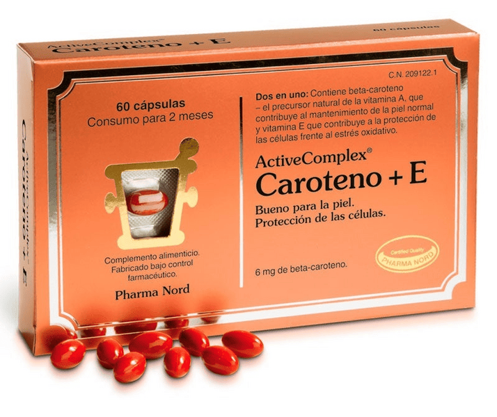 Pharma Nord Activecomplex® Caroteno + E 60 Cápsulas