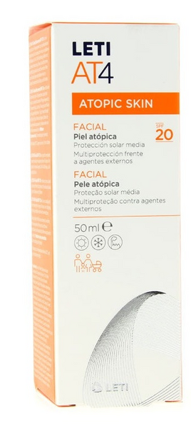 LetiAT4 Crema Facial Piel Atópica SPF20 50ml