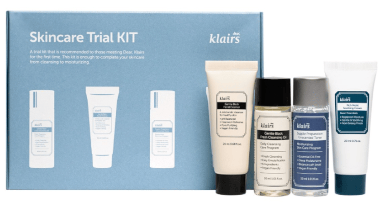 Klairs Skincare Trial Kit Set Viaje