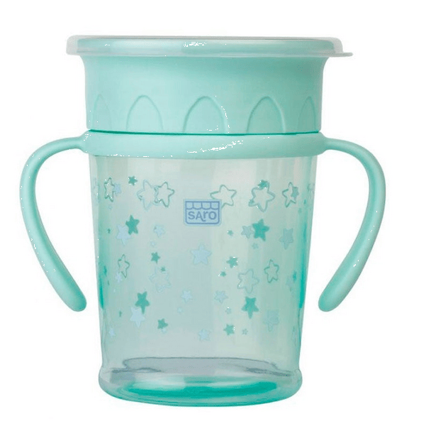 Saro Taza Antigoteo 360º Amazing Cup Verde o Azul 270 ml