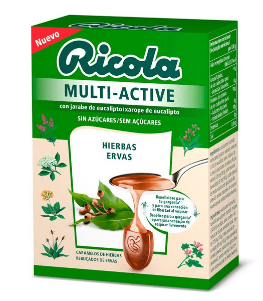 Ricola Caramelos Multi-Active Hierbas Sin Azúcar 51 Gr