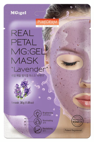 Purederm Real Petal MG Gel Mask Lavander 1 Ud