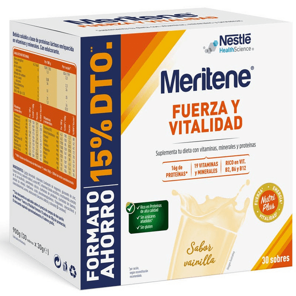 En Oferta Meritene Fuerza Y Vitalidad Vainilla 30X30Gr Sobres