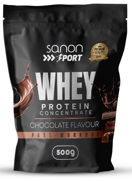 Sanon Sport Proteína Whey 80% Chocolate Belga 500 gr
