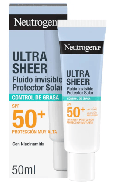 Neutrogena Ultra Sheer Protector Solar Invisible Oil Control SPF50+ 50 ml