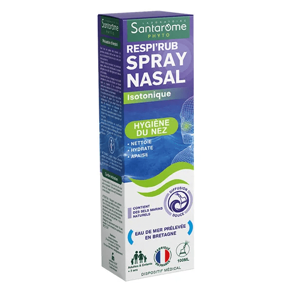 Spray Nasal Isotonique Respi'rub Nettoie au quotidien 100 ml