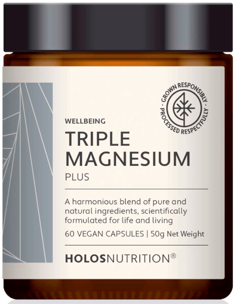 Holos Nutrition Triple Magnesium Plus 60 Cápsulas Veganas