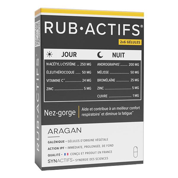 Aragan - - Rub Actifs® Santé respiratoire nez-gorges - 12 gélules