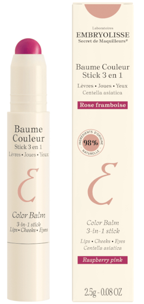 Embryolisse Baume Couleur Stick 3-en-1 Framboise 2,5 gr