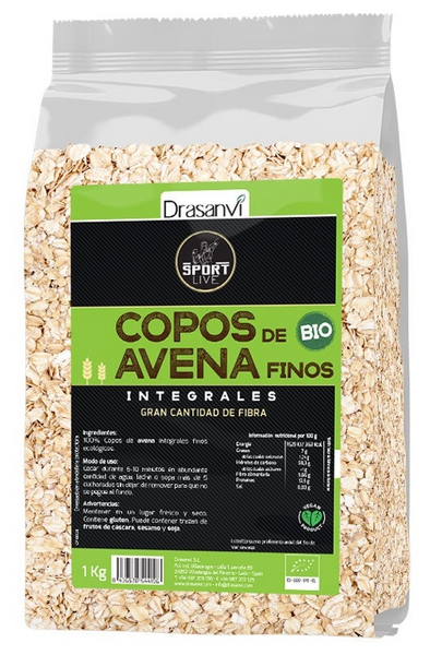 Drasanvi Sport Live Copos Avena Finos Integral BIO 1Kg