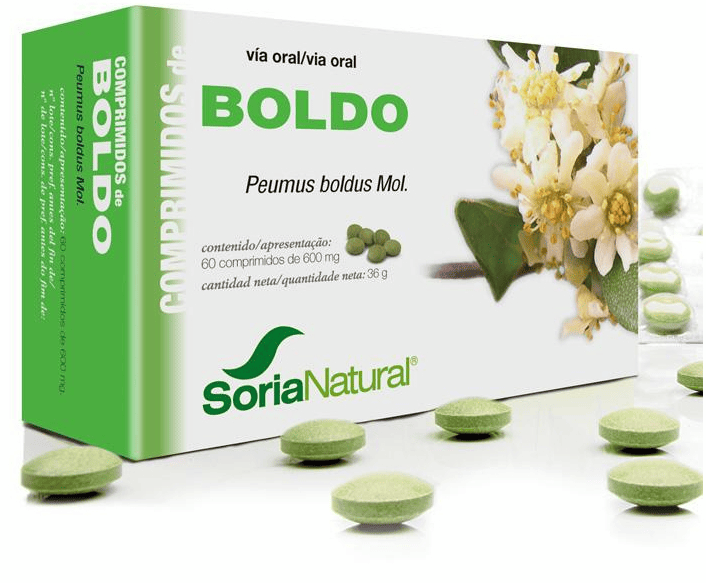 Soria Natural 5 X Boldo 60 Comprimidos - Imagen 3