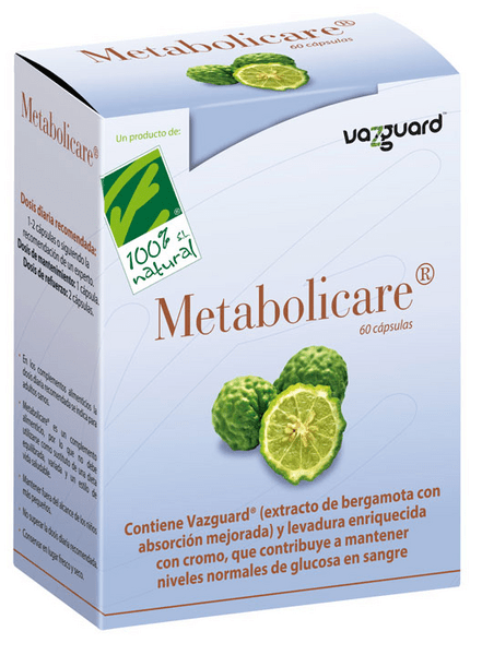 100% Natural Metabolicare 60 Cápsulas