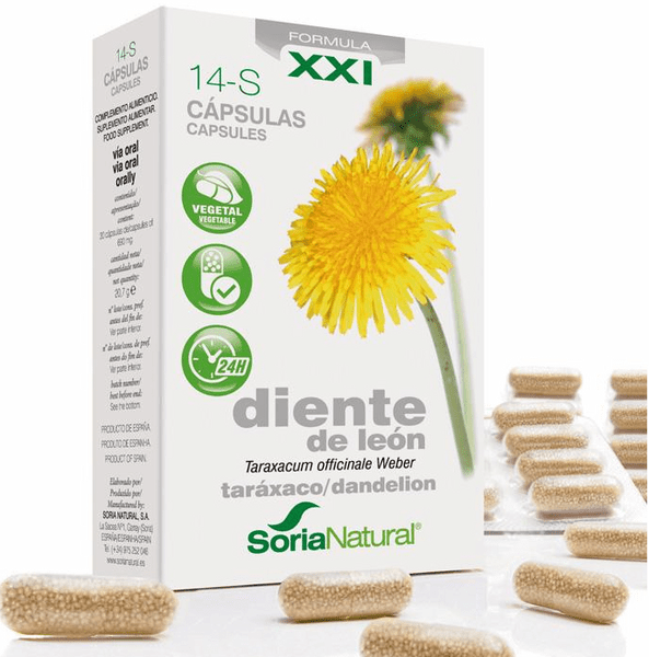 Soria Natural 14-S Diente De León 30 Cápsulas