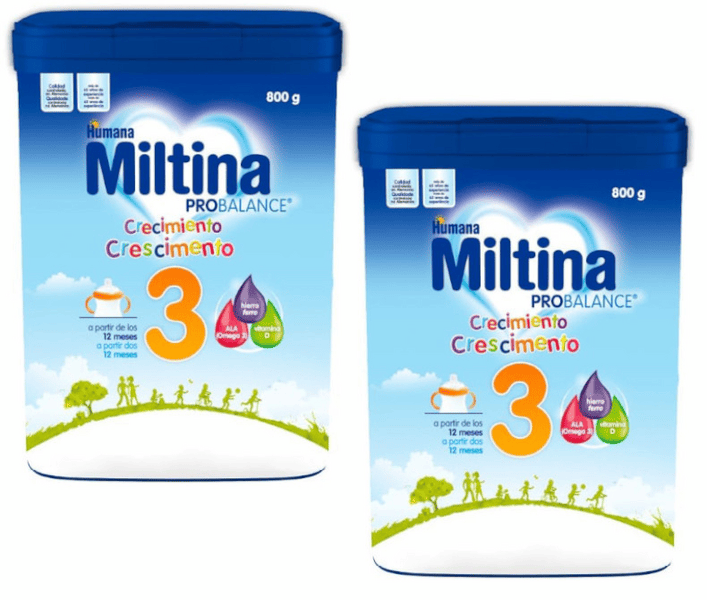 Humana Baby Miltina Probalance 3 Leche de Crecimiento +12m 2x800gr