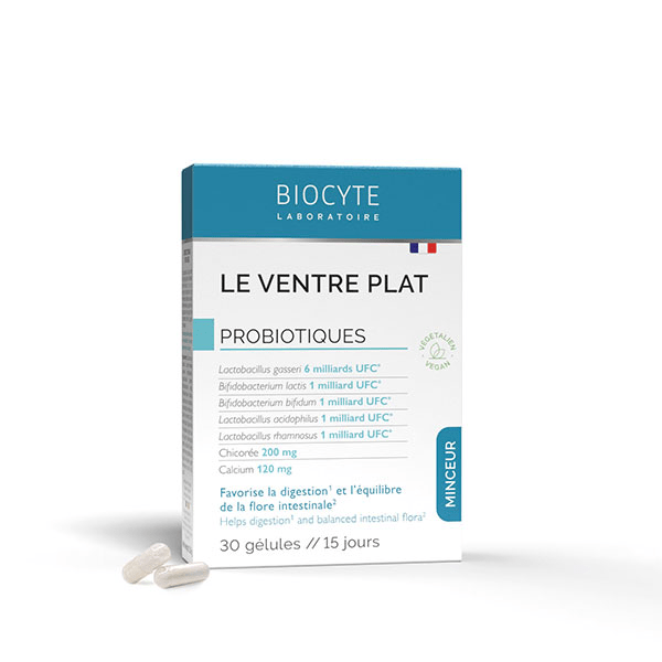 Ventre Plat Minceur Double Action Probiotiques 5 souches 30 gélules