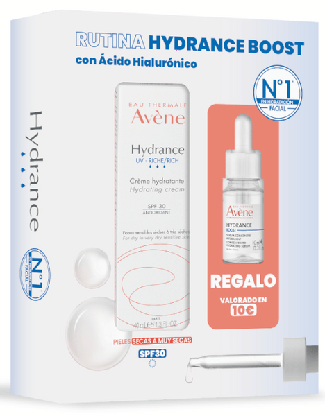 Avène Hydrance Crema UV Rica 40 ml + Sérum Boost 10 ml