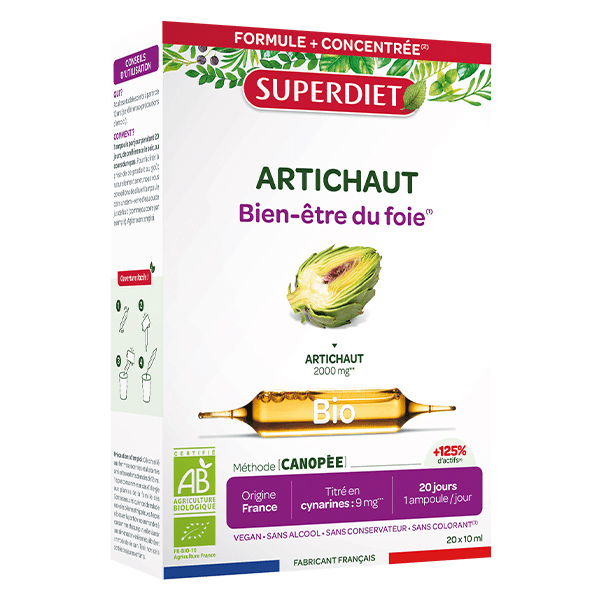 Artichaut Bio 20 ampoules de 10ml 5