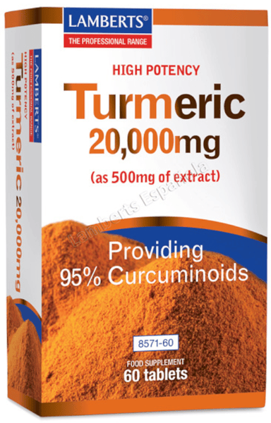 Lamberts Curcuma Turmeric 20.000Mg 60 Comprimidos - Imagen 3