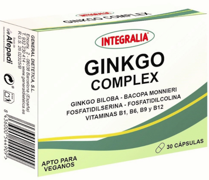 Integralia Ginkgo Senior Complemento Alimenticio 30 Comprimidos