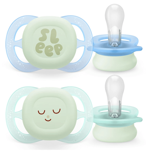 Philips Avent SCF075/18 Chupete Ultra Start Nocturno 0-2m 2 uds