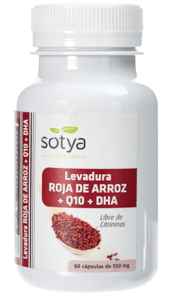 Sotya Roja Levadura De Arroz + Q10 + Dha 60 Cápsulas