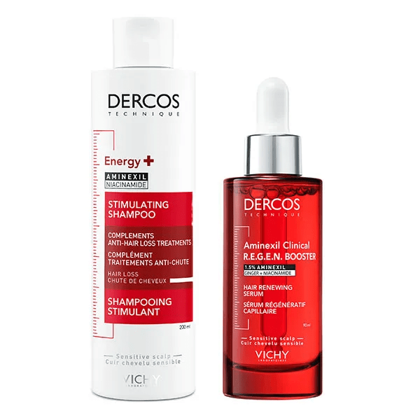 Dercos Anti-chute : Sérum R.E.G.E.N. Booster 90ml & Shampooing Energy+ 200ml