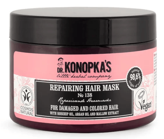Dr. Konopka's Nº138 Mascarilla Reparadora Cabello Dañado y Teñido 300 ml