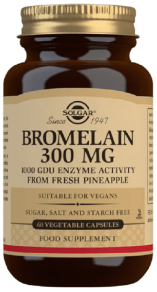 Solgar Bromelina 300Mg 60 Cápsulas Vegetales
