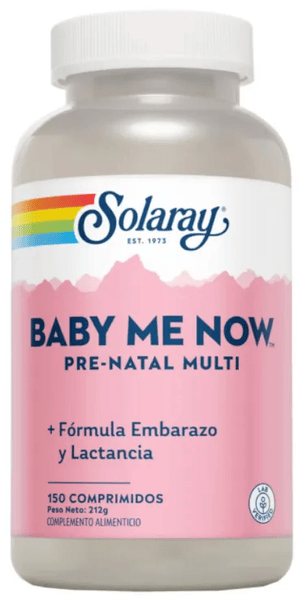 Solaray Mujer 3 X Baby Me Now Prenatal Multi 150 Tabletas - Imagen 3