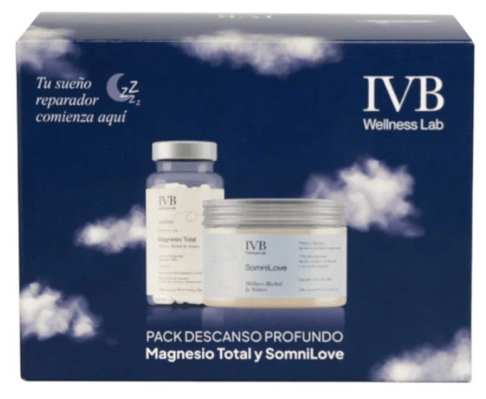IVB Wellness Lab Descanso Profundo Magnesio 60 Cápsulas + SomniLove 180 gr