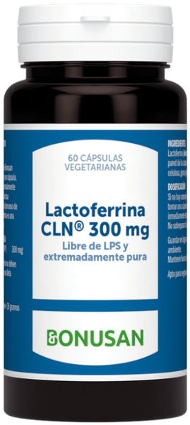 Bonusan Lactoferrina Cln 300 Mg 60 Cápsulas Vegetarianas
