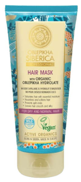 Natura Siberica Mascarilla Espino Amarrilo Cabello Normal o Seco 200 ml