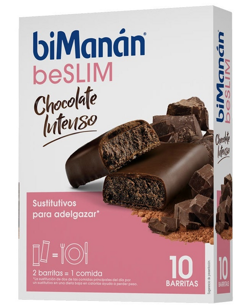 BiManán BeSlim Barritas Chocolate Intenso 10uds