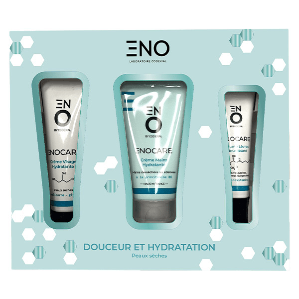 Enocare Crème visage 30ml + Crème mains 50ml + Baume lèvres 15ml