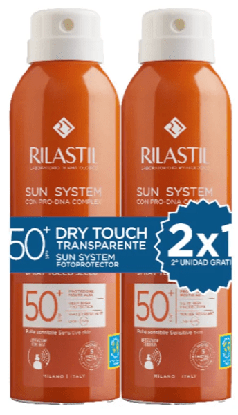 Rilastil Sun System Dry Touch Spray Spf50+ 2X200 Ml
