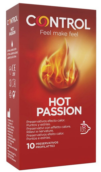 Control Hot Passion Preservativos 10 Unidades