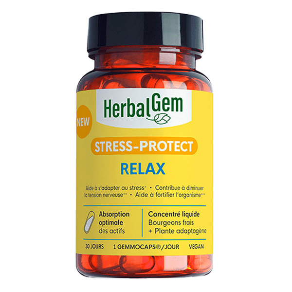 - Gemmocaps® Stress-Protect relax – Tension nerveuse- 30 Capsules