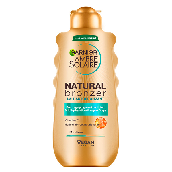 Ambre Solaire Natural Bronzer Lait Autobronzant Hydratant & Apaisant 175 mL