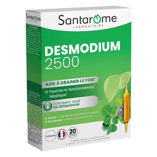 Santarome Phyto - Desmodium 2500 - Détoxifiant du Foie - 20 ampoules 5