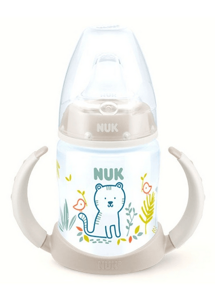 Nuk Biberón First Choice Entrena Jungle Silicona 6-18m 150 ml Beige