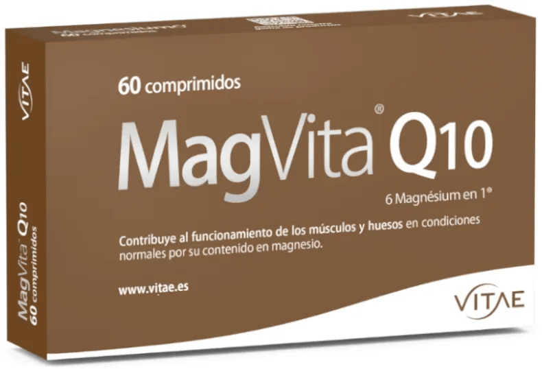 Vitae MagVita Q10 6 Sales de Magnesio, Coenzima Q10 y B6 60 Comprimidos