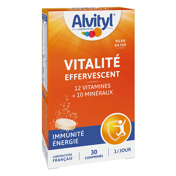 Vitalité effervescents 12 vitamines 10 minéraux dès 12 ans 30 comprimés 4