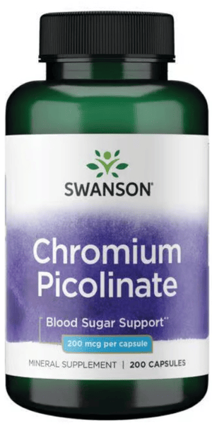 Swanson Picolinato De Cromo 200Mcg 200 Cápsulas