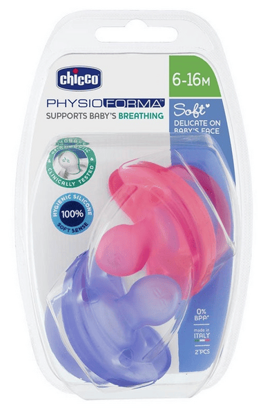 Chicco Chupete Physio Soft Orthodontic 6-16m Rosa 2  2 uds