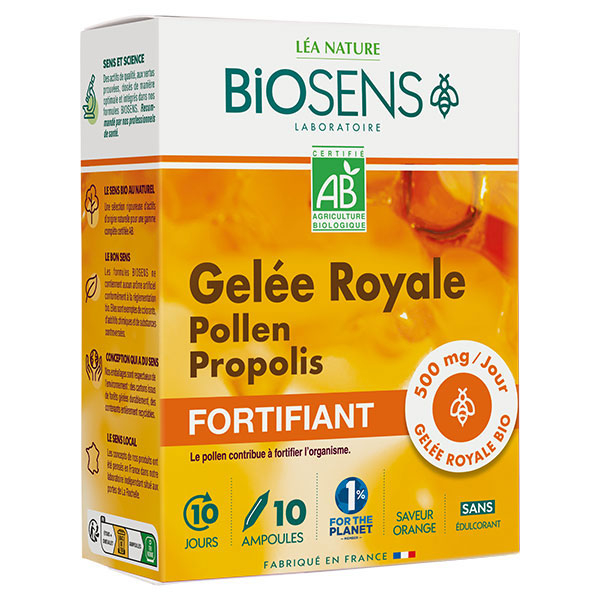 Gelée Royale Pollen Propolis Bio 10 ampoules