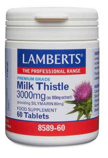 Lamberts Cardo Mariano 3000mg 60 Tabletas