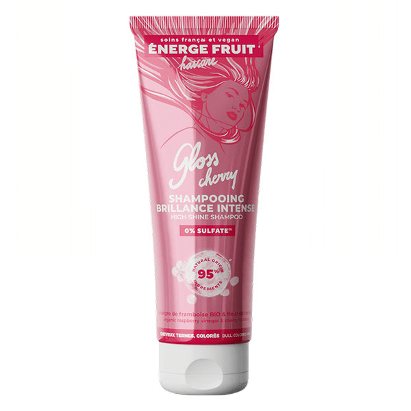Energie Fruit Cheveux Shampoing Éclat Couleur Vinaigre de Framboise & Fleur de Cerisier 250ml